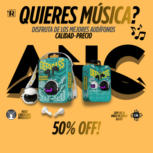 Audifonos Bluetooth Criptón EWTTO Deep Bass Llamadas Claras