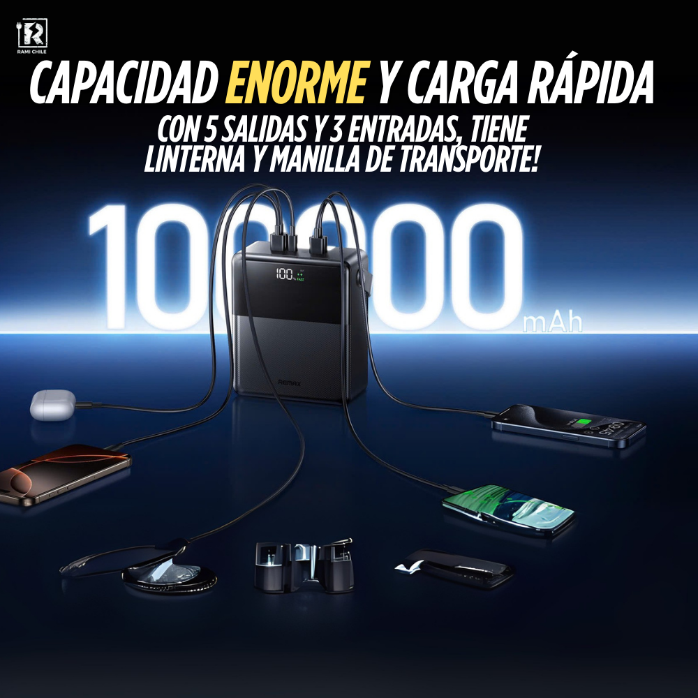 Batería Externa Power Bank 100.000mAh Remax FP-1