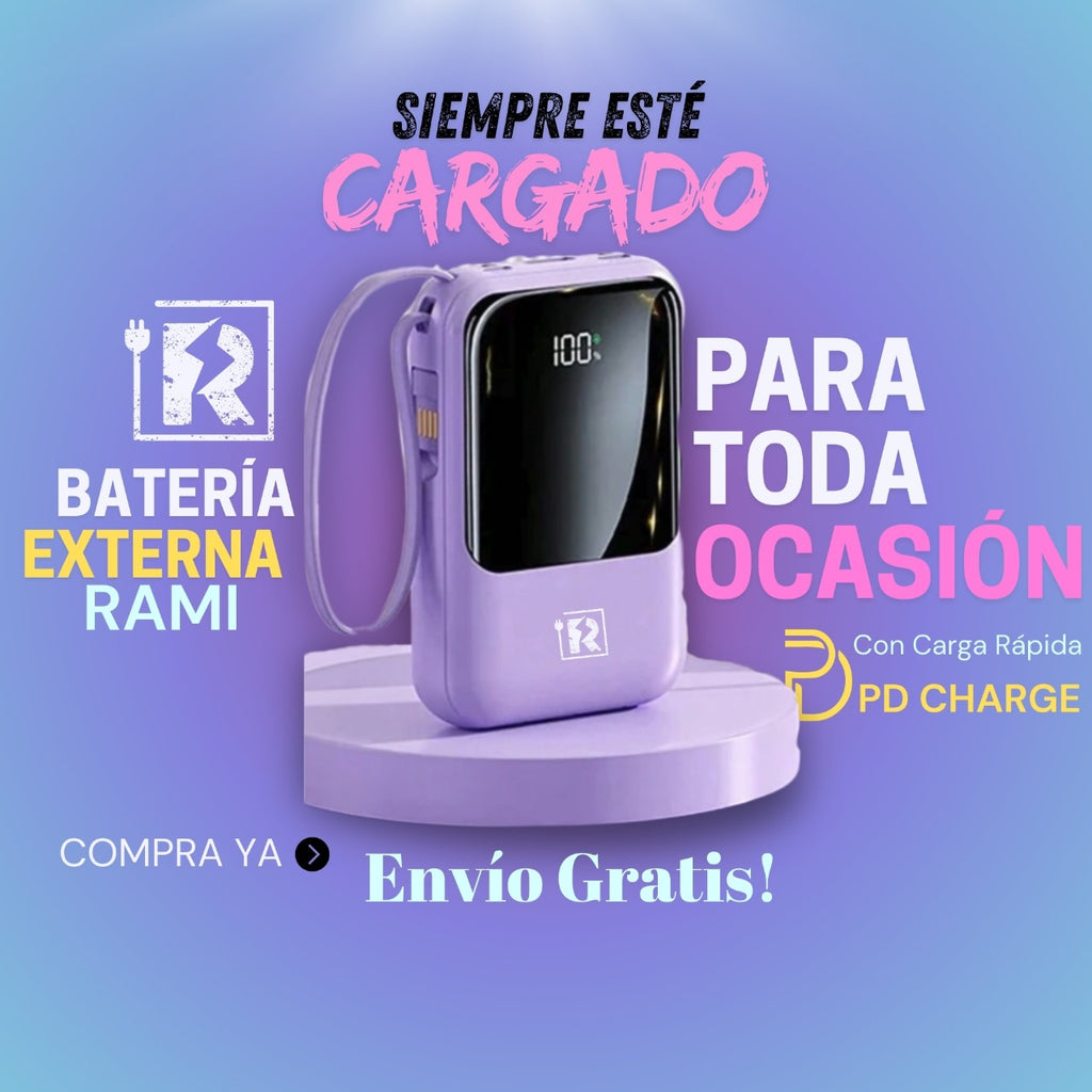 Batería Externa Portátil Mini Series 10.000mAh Carga Rápida 22.5W
