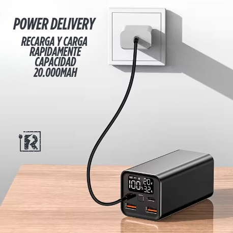 Cargador Portátil Laptops Notebook 65W PD 3.0