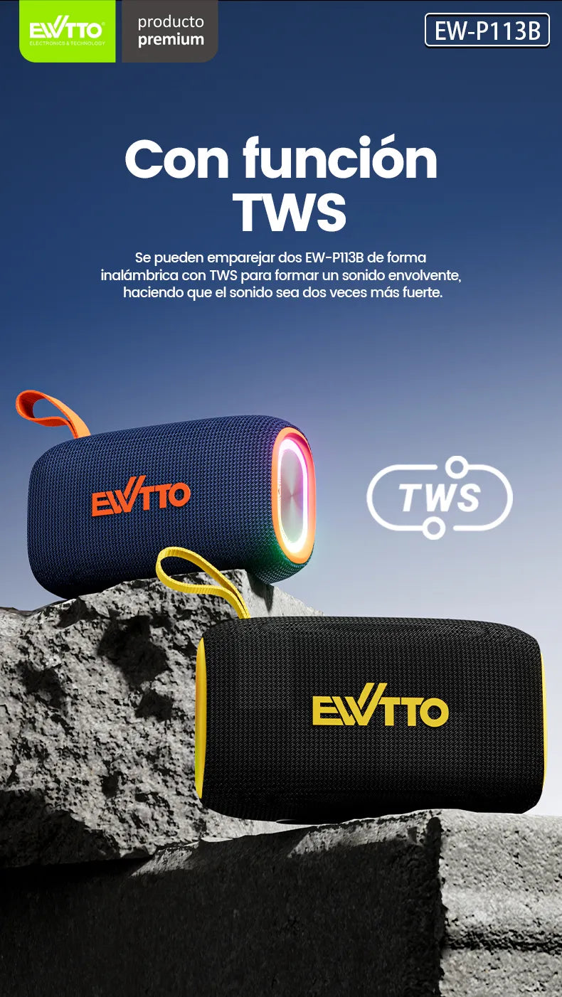Parlante Bluetooth EWTTO P113B 40W RMS