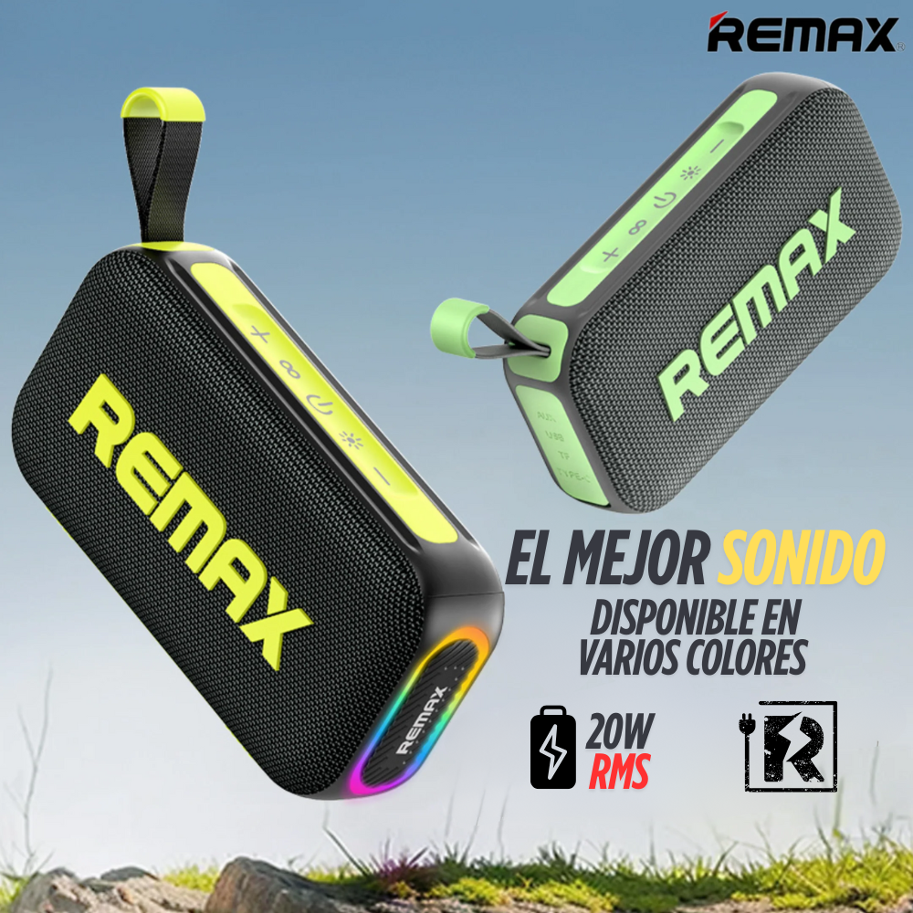 Parlante Remax M10 Parlante Bluetooth Portátil 5.4V 20W RMS 4H Uso Continuo!