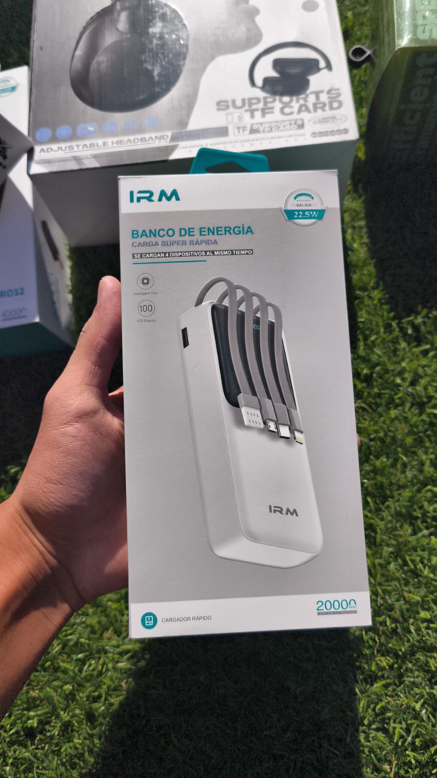 Cargador Portátil IRM Pro 9 20.000mAh Capacidad