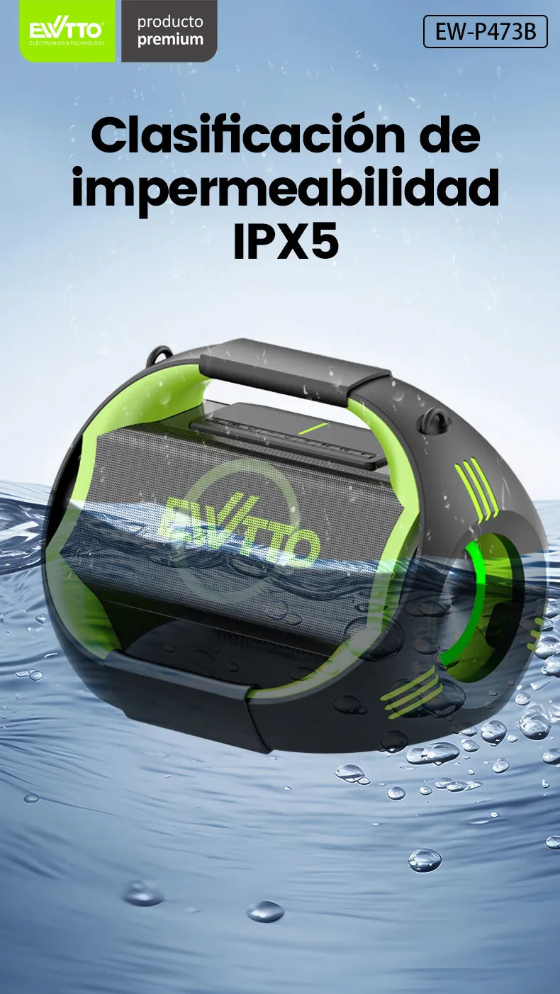 Parlante Bluetooth EWTTO Alien P473B