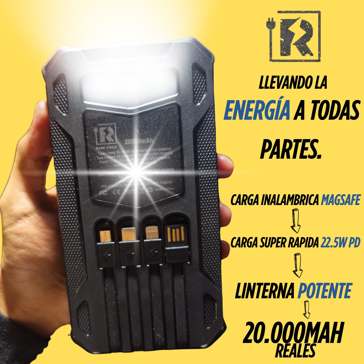 Cargador Portátil Rami Chile Solar MAX PRO ☀️