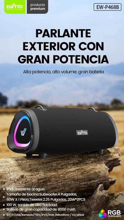 Parlante EWTTO Raptor 100W RMS