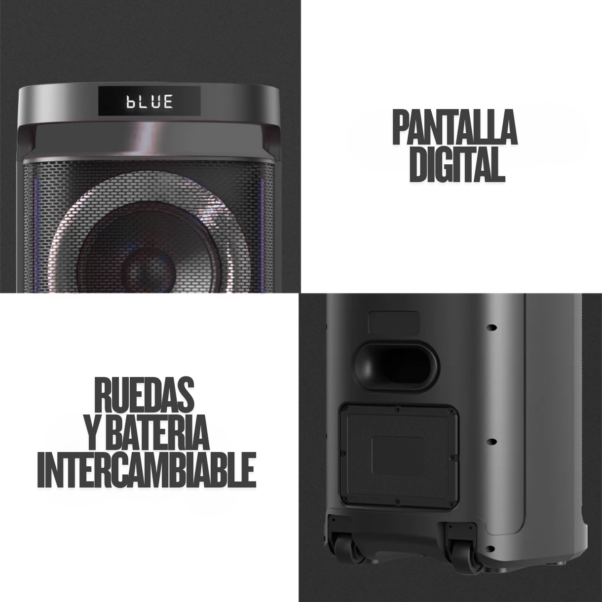 Emperador® - Parlante Bluetooth 8" * 2 LIDIMI S908AC