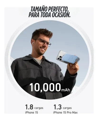 IRM Inalámbrico Wireless Charge Cargador Portátil MAGSAFE iPhone Android 22.5W