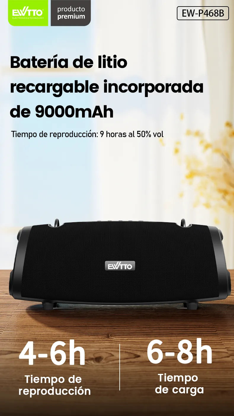 Parlante EWTTO Raptor 100W RMS