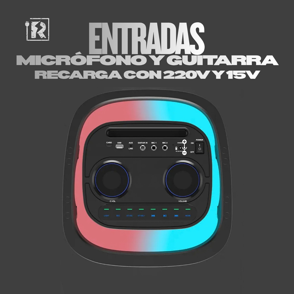 Emperador® - Parlante Bluetooth 8" * 2 LIDIMI S908AC